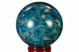 Bright Blue Apatite Sphere - Madagascar #154246-1